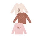 Pekkle Playera para Niñas 3 piezas Varias Tallas y Colores