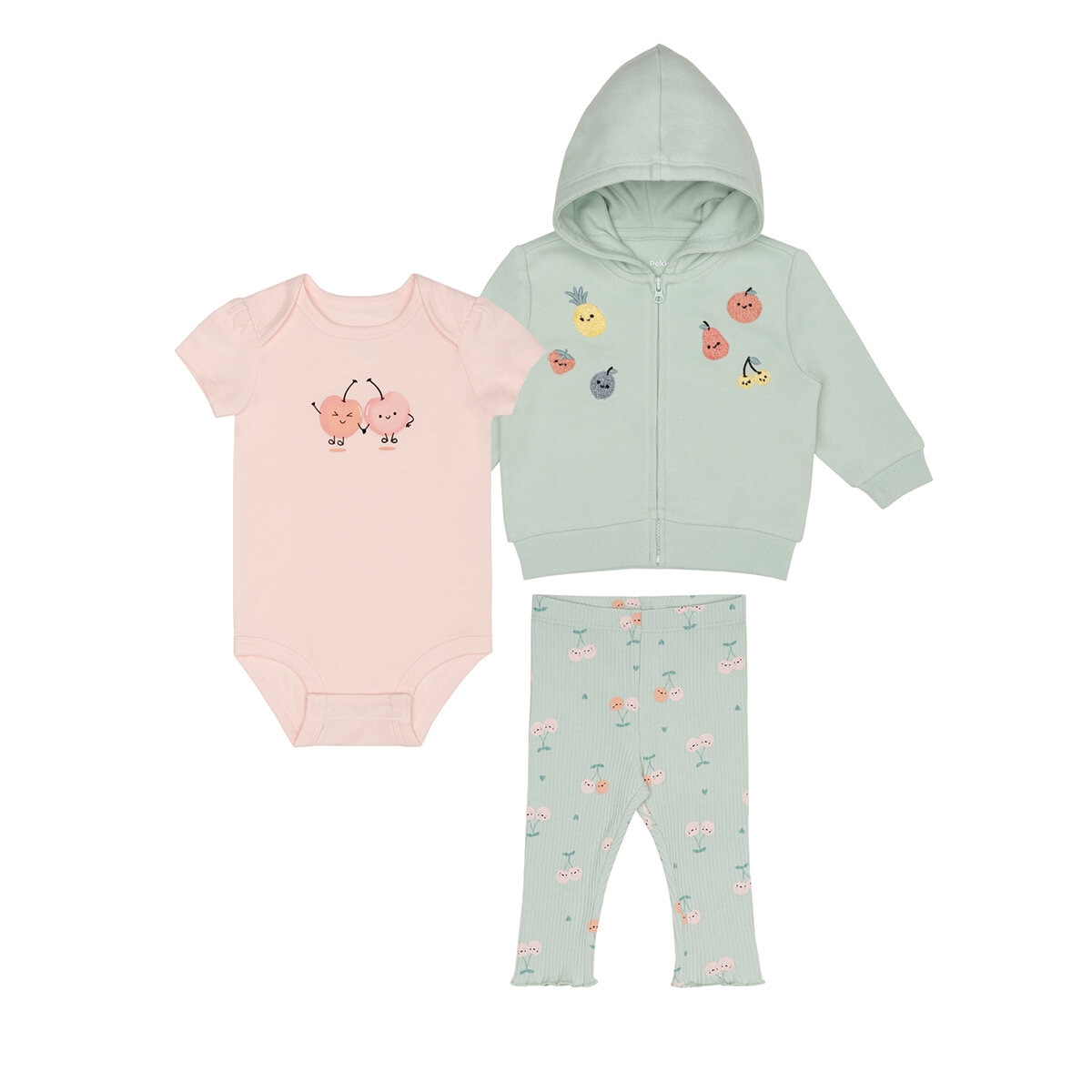 Pekkle Conjunto 3 Piezas para Niños y Niñas Varias Tallas y Colores