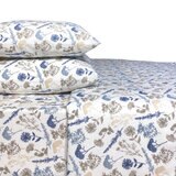 Flannel From Portugal, Juego de Sábanas de Franela, Tamaño King 4 Piezas, Floral