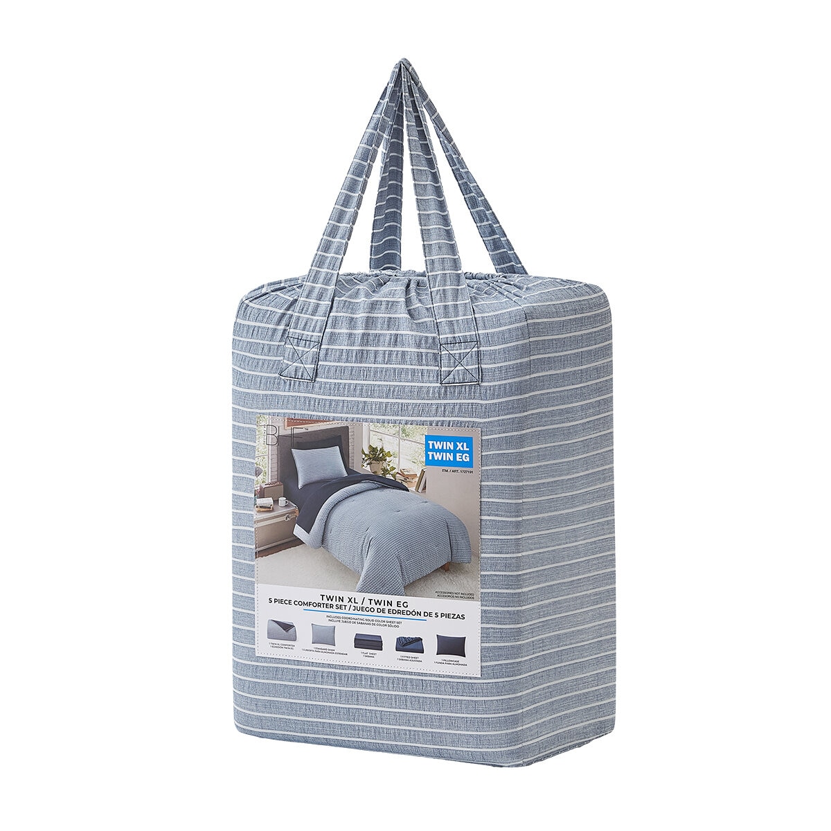 Edredón Individual 5 piezas Color Azul