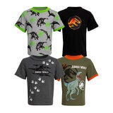 Playera 4 piezas para Niños o Niñas Varias Tallas y Colores