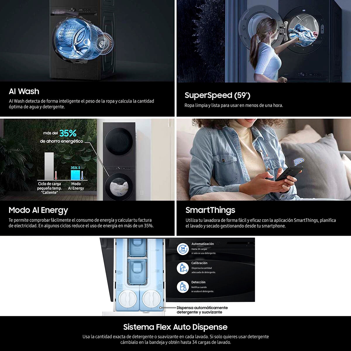 Samsung Bespoke AI Centro de Lavado 26 kg / 24 kg