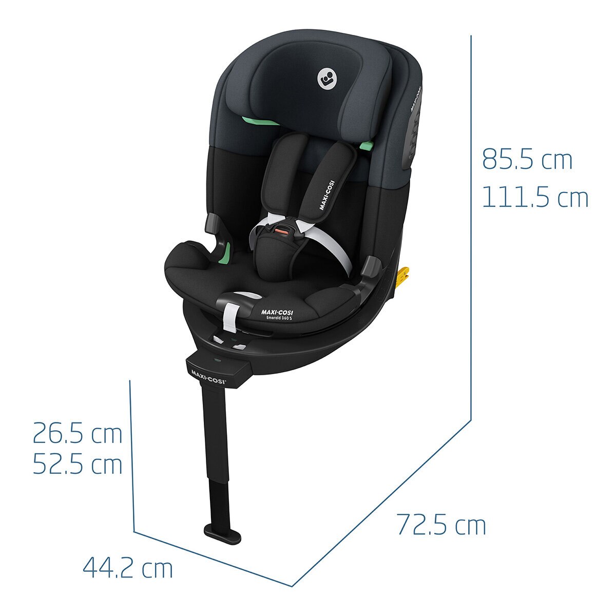 Maxi Cosi, Autoasiento Emerald 360 S Black