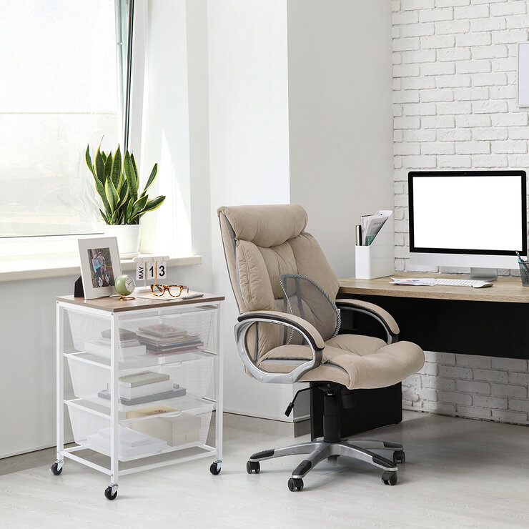 Carrito Rodante de Malla Metálica con 3 Niveles