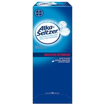 Alka Seltzer 100 Tabletas Efervescentes