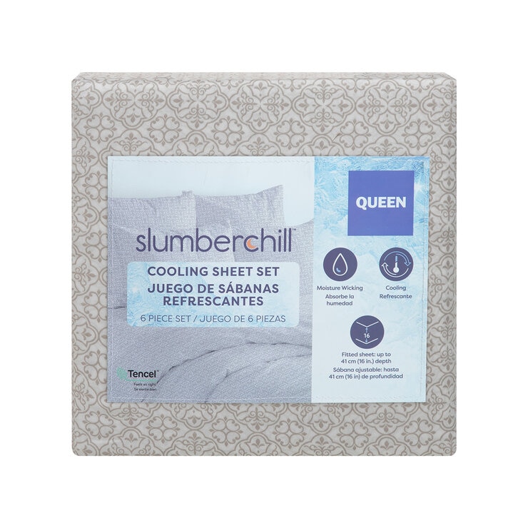 Slumberchill, Juego de Sábanas Refrescantes, Matrimonial, Varios Estilos Slumberchill, Juego de Sábanas Refrescantes, Matrimonial, Varios Estilos