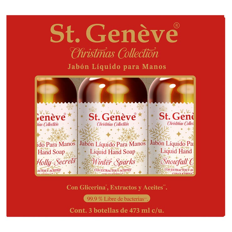 ST. Geneve jabón de manos Colección Navidad 3/473 ml ST. Geneve jabón de manos Colección Navidad 3/473 ml