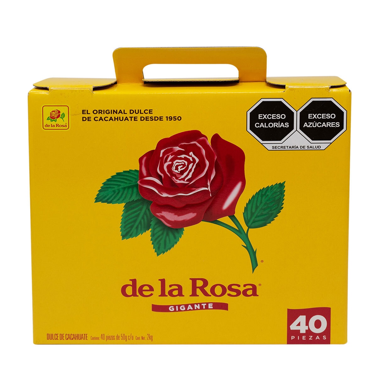 De La Rosa Mazapán Dulce de Cacahuate 40 pzas de 50 g