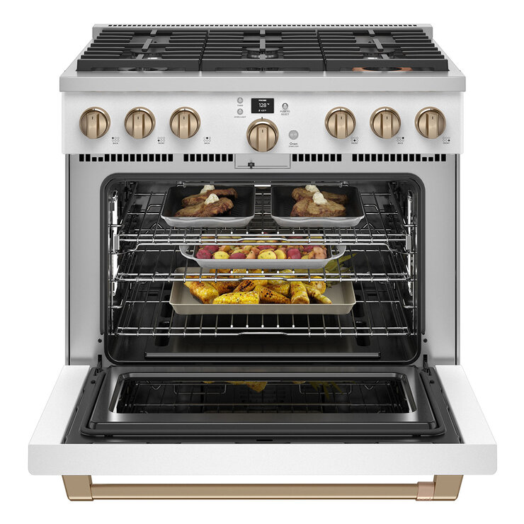 Café Estufa de Gas 90cm Color Blanco