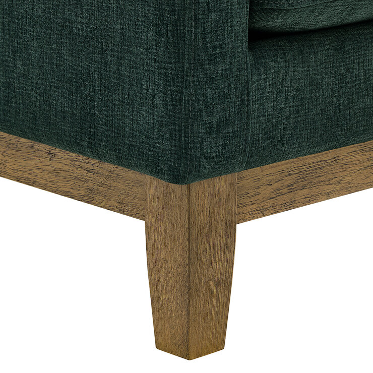 Henredon, Sofá Reversible De Tela Estilo Chaise