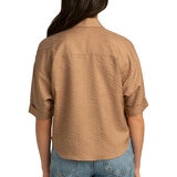 Boston Traders Blusa para Dama Café Grande