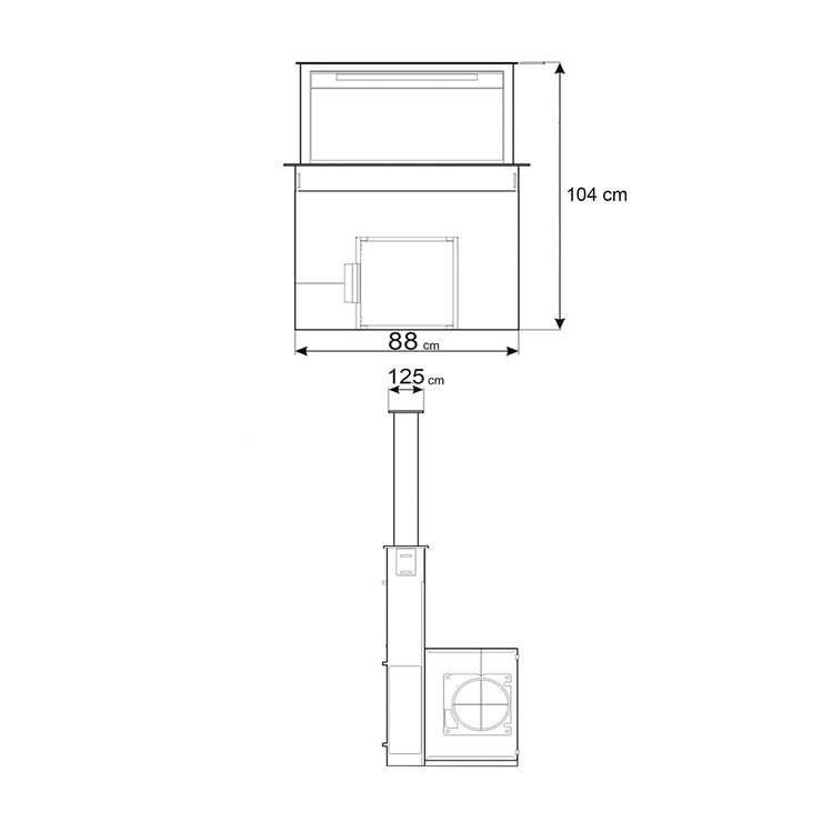 Smeg Campana 90cm Downdraft