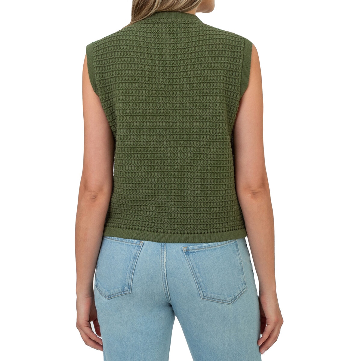 BLANKNYC Chaleco punto para Dama Verde Chica