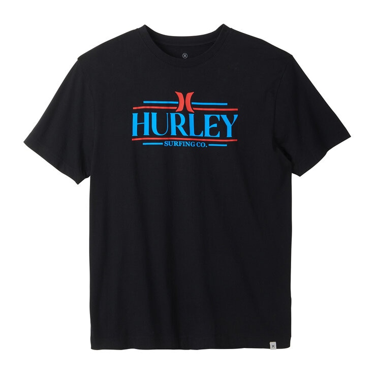 Hurley Playera para Caballero Negro Grande
