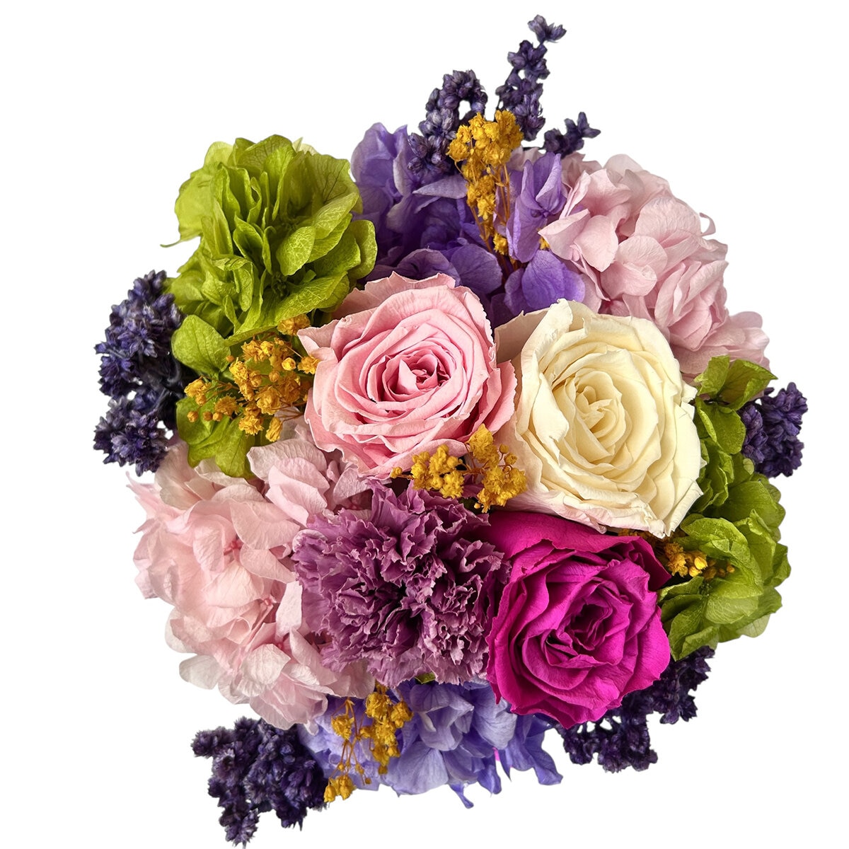 Alive, Bouquet Mix Primavera, Caja Blanca, Duración 6 Meses. Alive, Bouquet Mix Primavera, Caja Blanca, Duración 6 Meses.