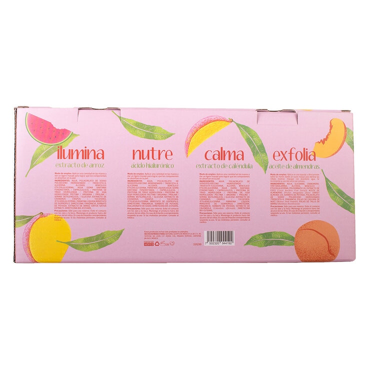 Natural Scents Crema de Manos 6 pzas de 60 ml c/u + Exfoliante de 200 ml