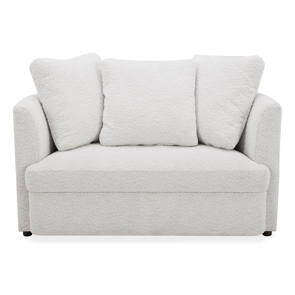 Aiden & Ivy, Silla Decorativa de Tela con Otomano