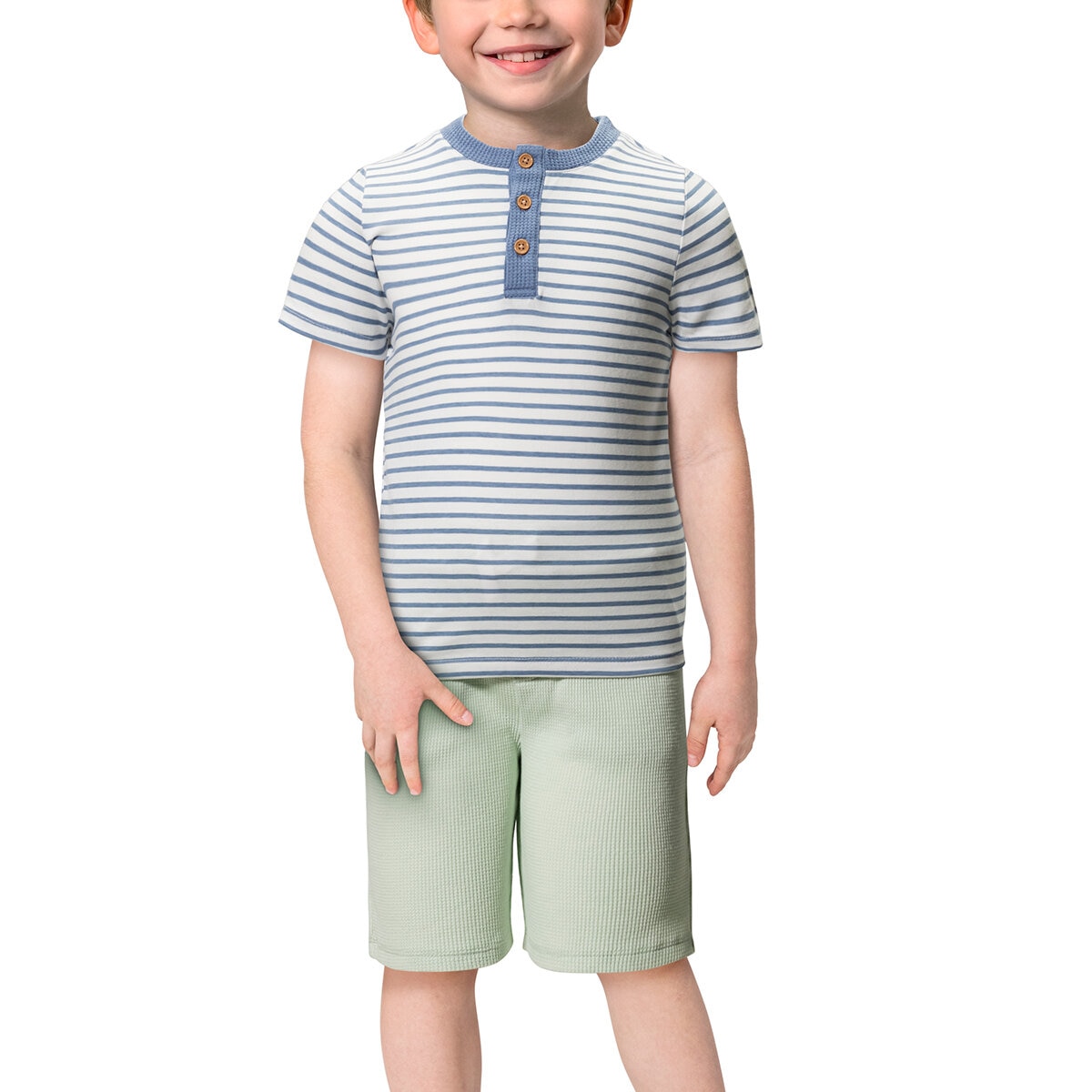 Nicole Miller Conjunto de 6 Piezas para Niños y Niñas Azul / Verde / Gris 4 Años Nicole Miller Conjunto de 6 Piezas para Niños y Niñas Azul / Verde / Gris 4 Años