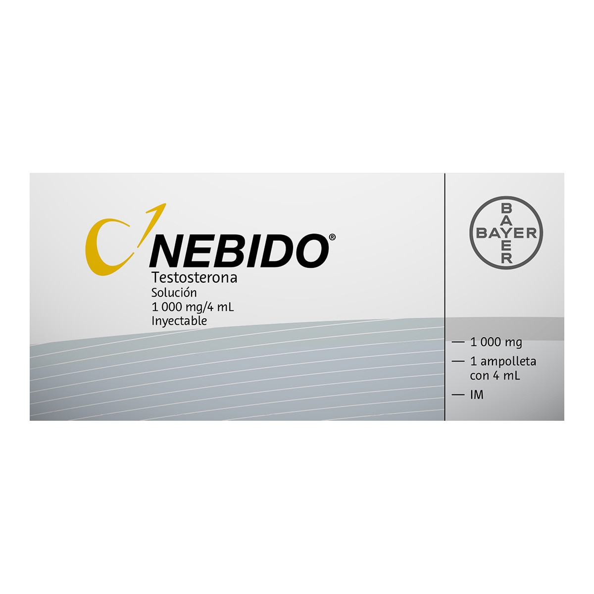 Nebido 1000mg 1 Ampolleta con 4mg