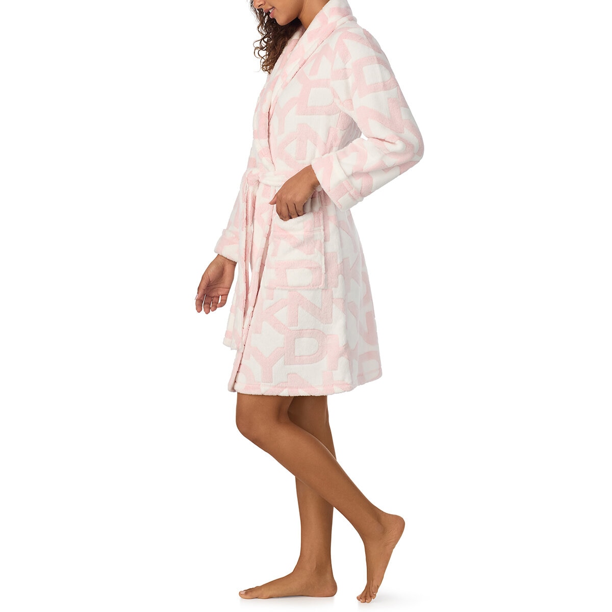 DKNY Bata para Dama Rosa Extra Grande Costco Mexico