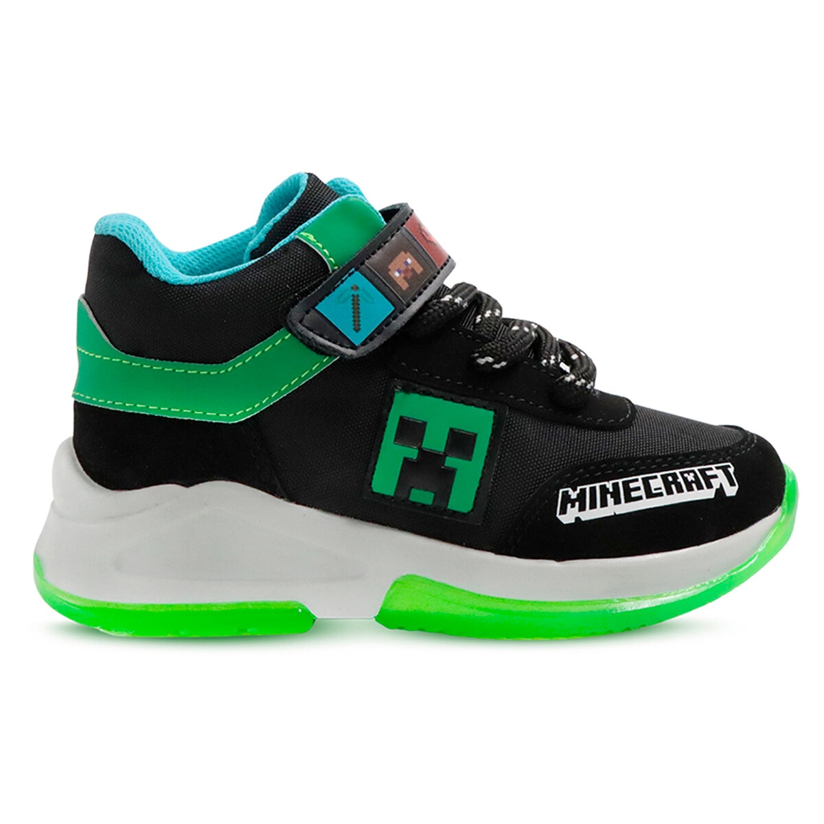 Minecraft, Tenis Tipo Media Bota para Niño, Varias Tallas