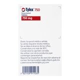 Tylex 750mg  40 Tabletas 