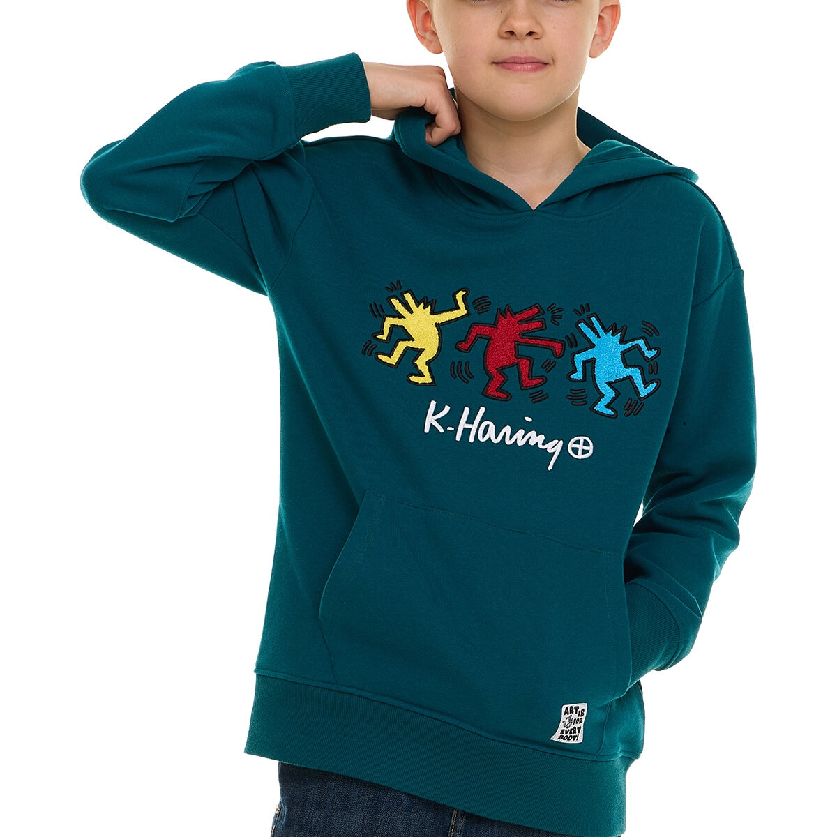 Keith Haring Sudadera para Niños y Niñas Verde 14 / 16 Años