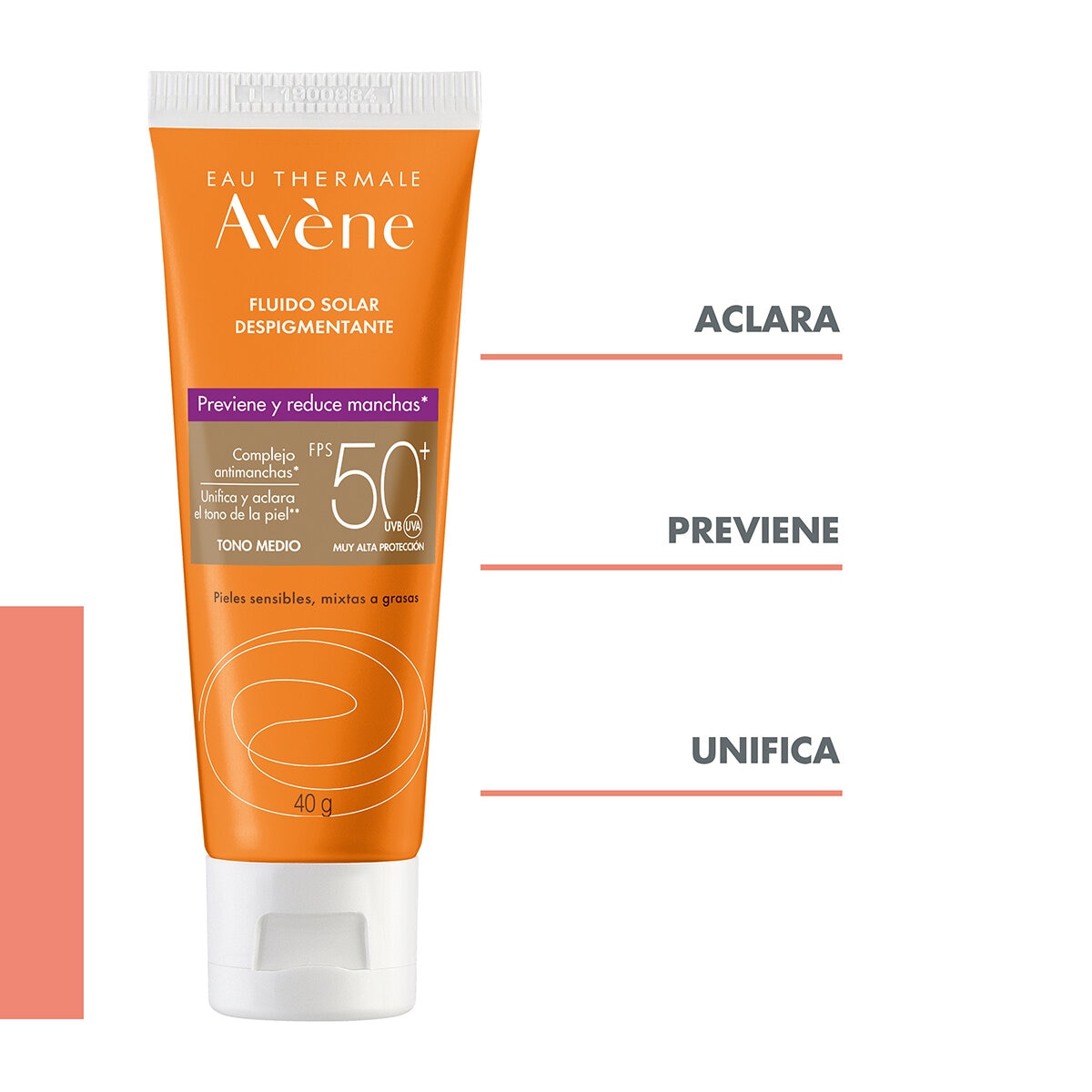 Avène Fluido Solar Despigmentante Tono Medio 40 g