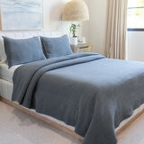 Jennifer Adams  Juego de Cama Tamaño King 3 piezas  azul