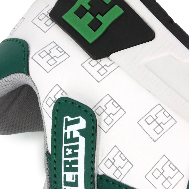 Minecraft, Tenis Color Verde/Blanco con Broche de Velcro para Niño, Varias Tallas