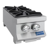 Parrilla profesional San-Son con 2 quemadores, acero inoxidable