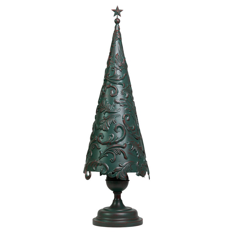 Árbol de Navidad Decorativo Metálico, Verde
