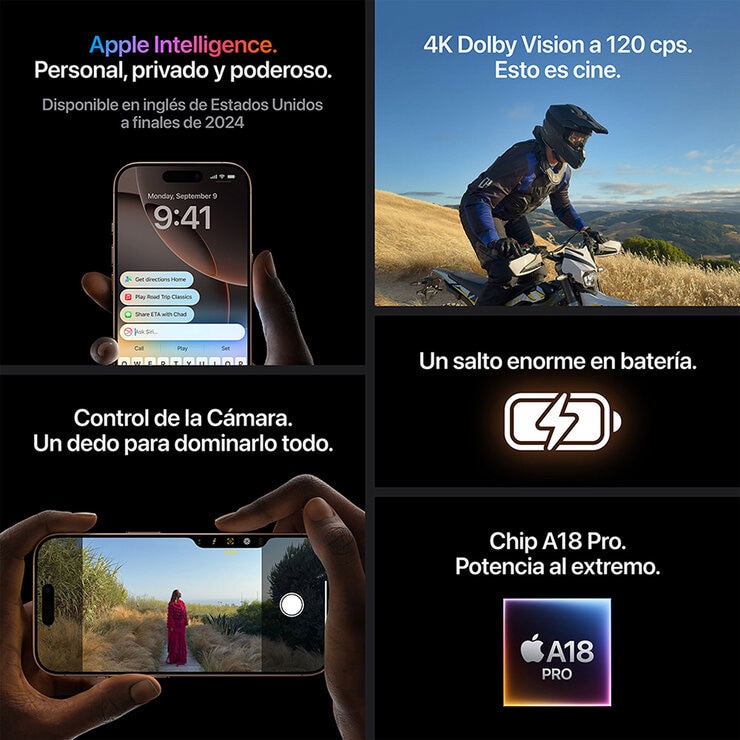 Apple iPhone 16 Pro 128GB Titanio Natural