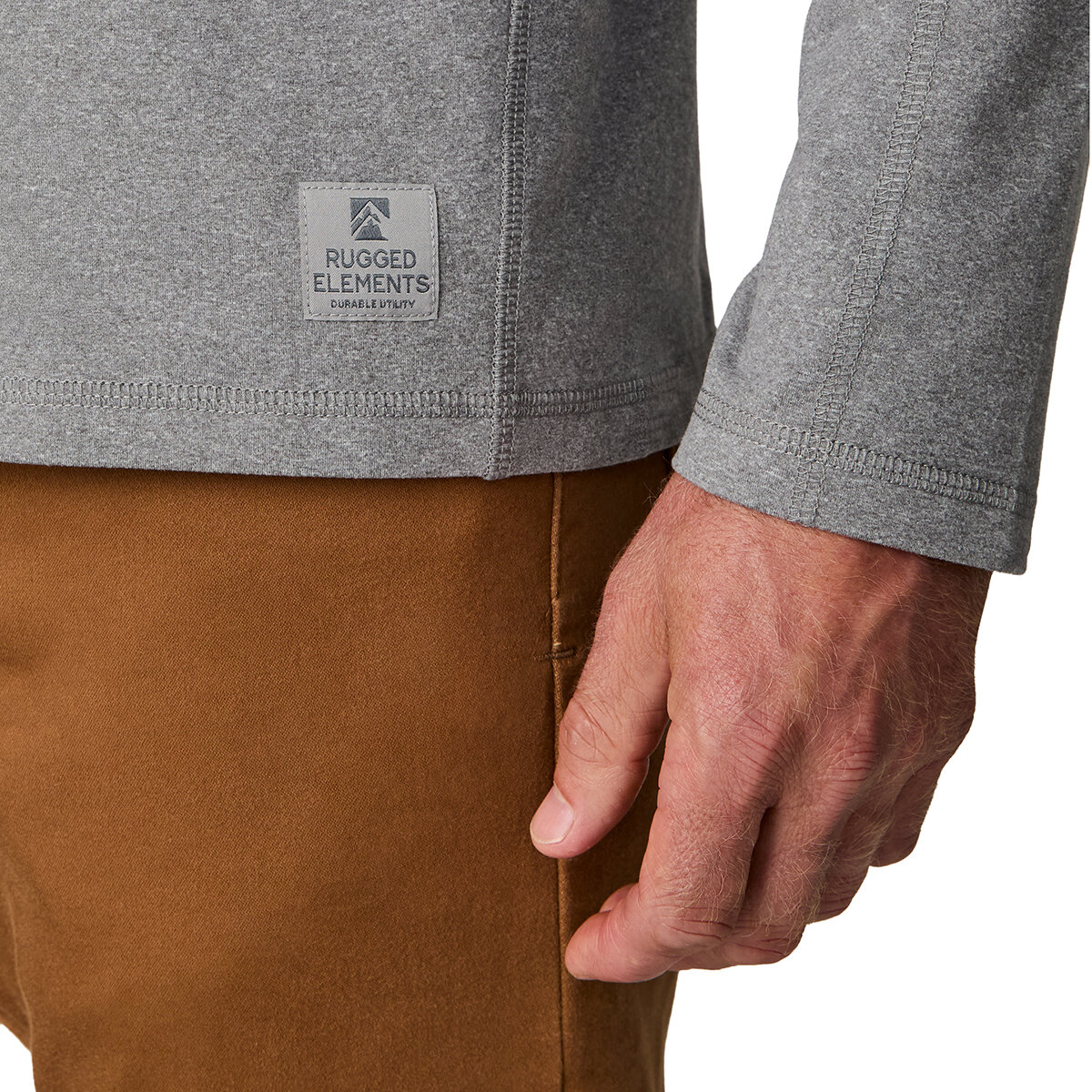 Rugged Elements Playera para Caballero 2 piezas Azul y Gris Extra Grande