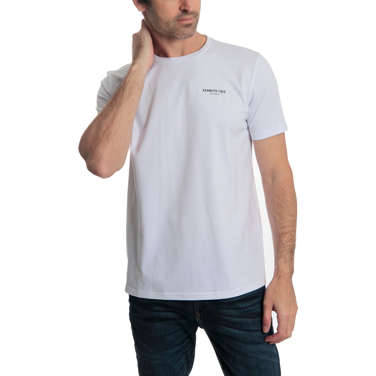 Kenneth Cole Playera para Caballero Blanco Mediana