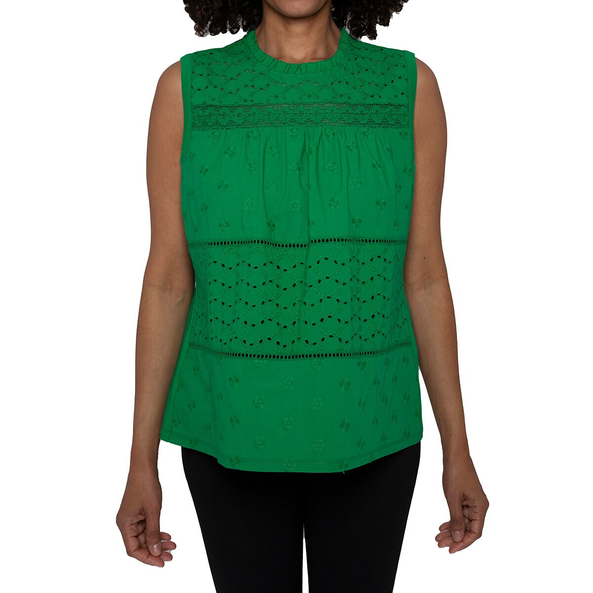 Mario Serrani Italy Blusa para Dama Verde Extra Chica
