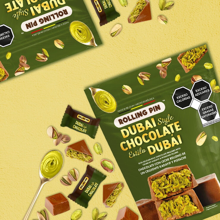 Rolling Pin Chocolate Estilo Dubái 500 g