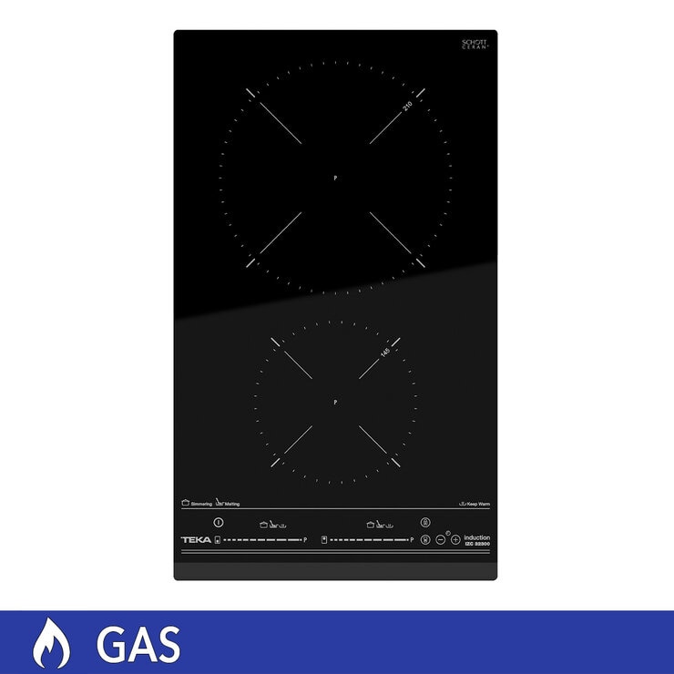 Teka Parrilla de Vitrocerámica de Inducción 2 Zonas de Cocción