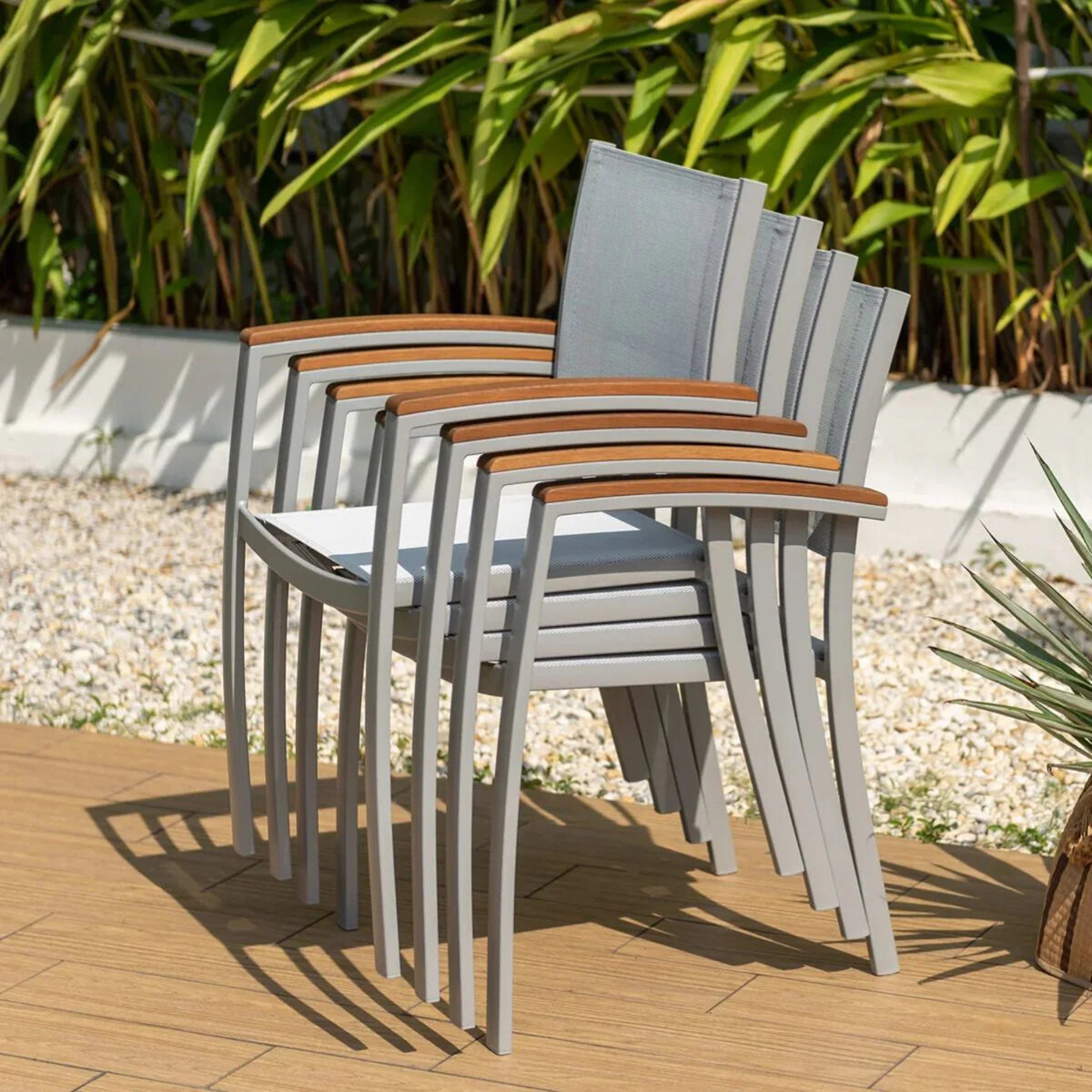 Midtown Concept, Tagula Set de 4 Sillas para Exterior