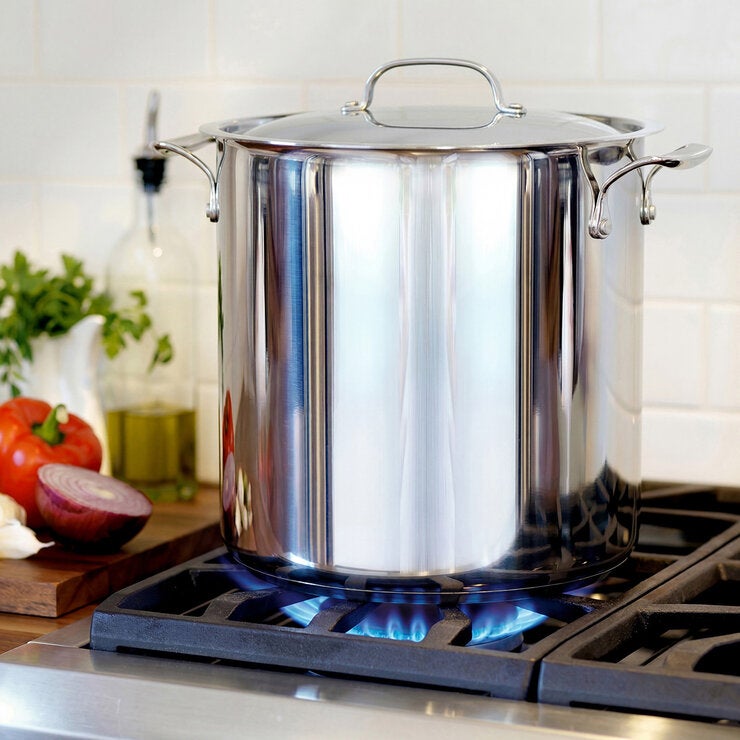 Bergner, Olla de Acero Inoxidable con Tapa de 16 L Bergner, Olla de Acero Inoxidable con Tapa de 16 L