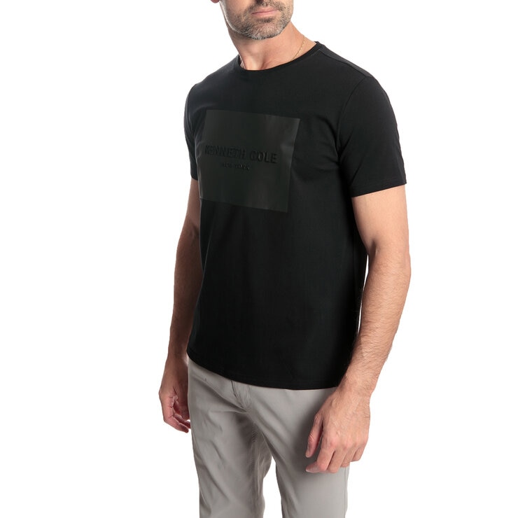 Kenneth Cole Playera para Caballero Extra Grande Negro