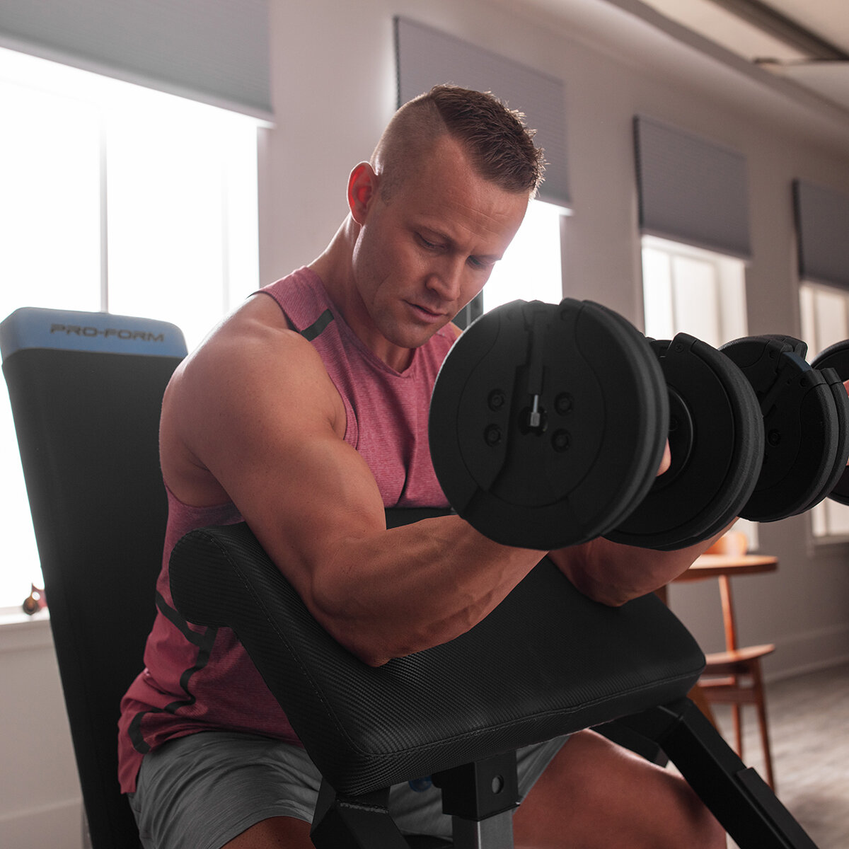 Banco de pesas ajustable, banco de entrenamiento plegable para ejercicios  de gimnasio en casa, perfecto multiusos, inclinación, declinación, banco de