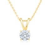 Dije de Diamante Solitario 0.50ctw, Oro Amarillo de 14k
