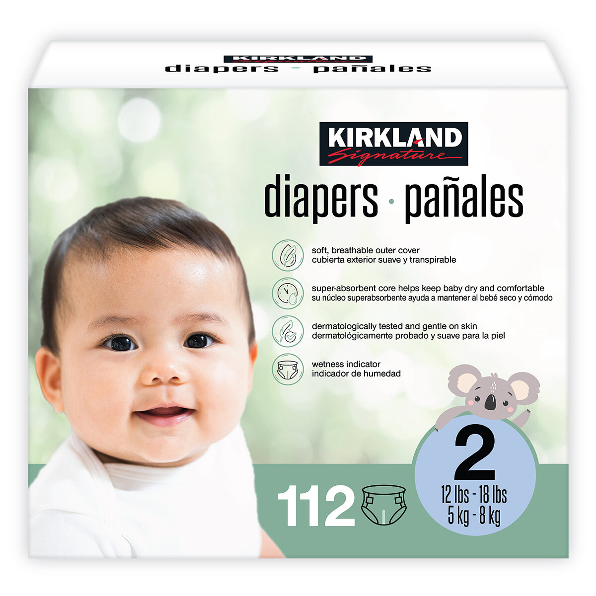 Kirkland Signature Pañales Etapa 2 Unisex 112 pzas