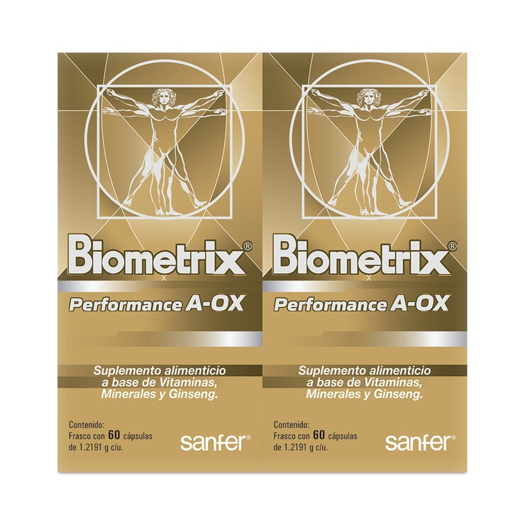 Biometrix Performance AOX 2 Frascos de 60 Cápsulas c/u
