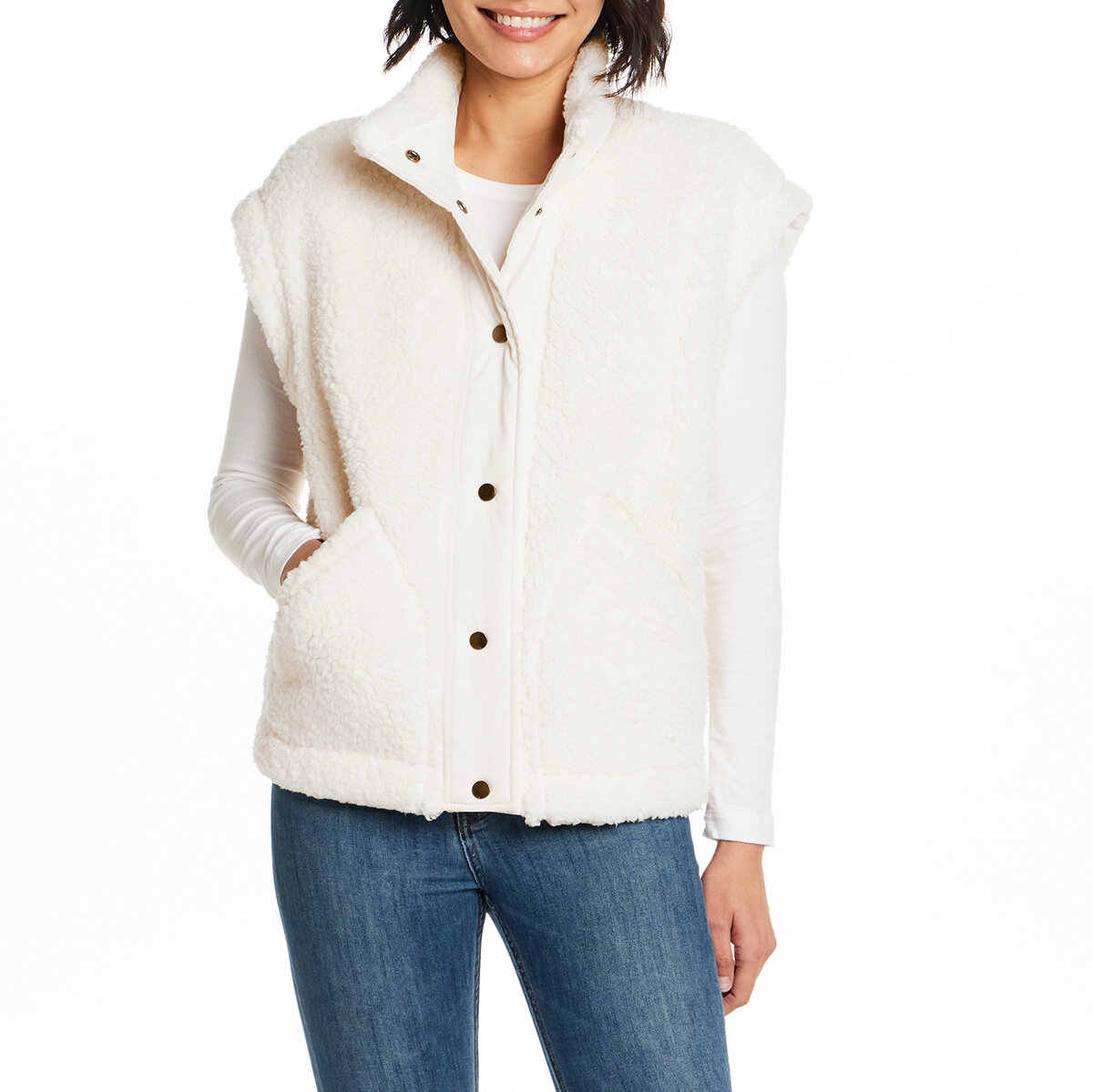 Weatherproof Chaleco para Dama Crema Chica