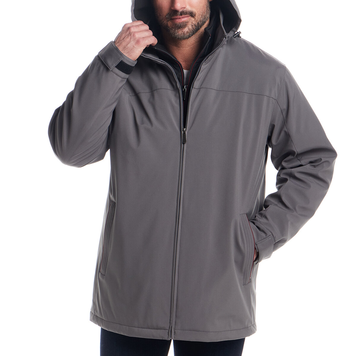 Weatherproof Chamarra para Caballero Gris Grande