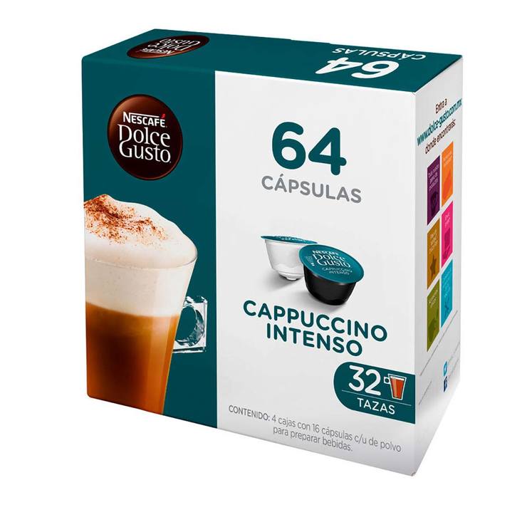 Nescafé, Dolce Gusto, Cappuccino Intenso, 64 Cápsulas Costco México
