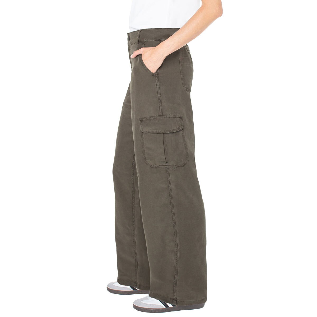 Well Worn Pantalones Cargo para Dama Café 10