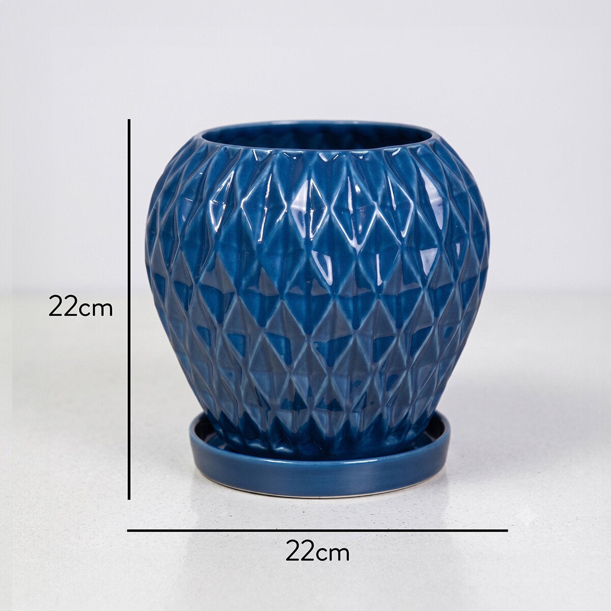 Estudio Floga, Maceta de Cerámica, Estilo Fresa, 1 Pieza Estudio Floga, Maceta de Cerámica, Estilo Fresa, 1 Pieza